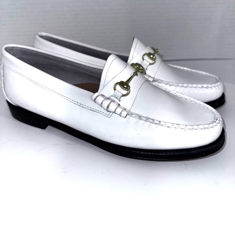 G.H. Bass Weejuns Lianna Horsebit White Loafers 7